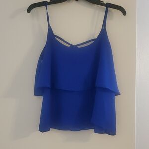 Charlotte Russe Royal Blue Layered Camisole